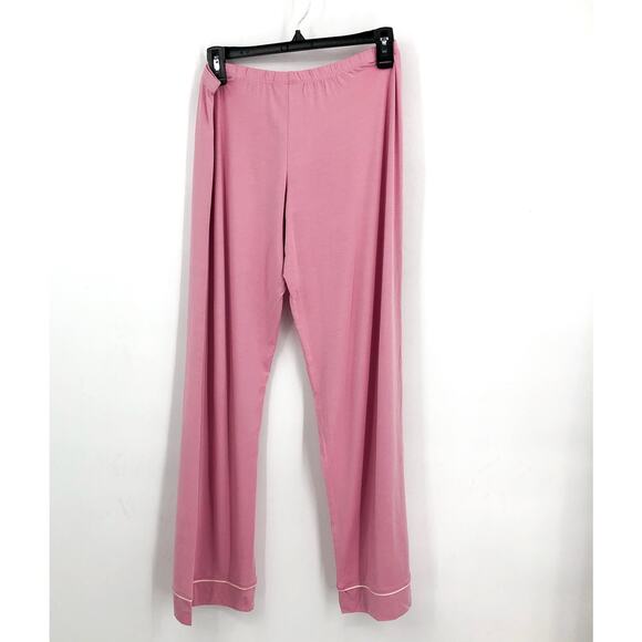 EBERJEY Gisele Long PJ Set Medium Pink Pajamas TENCEL Modal NWT - Picture 9 of 13